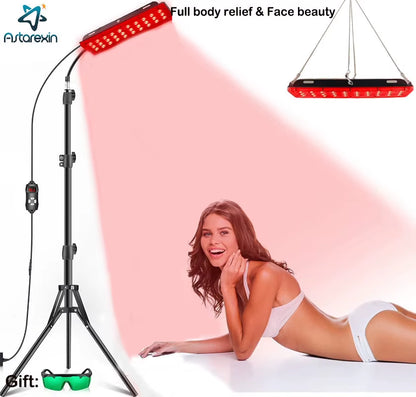 Red Light Therapy Lamp for Full Body Infrared Light Device Face LED Light Body Pain Stress Relief Daily Skin Care 660Nm 850Nm