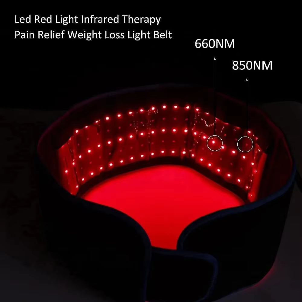 Red ＆Infrared Light Therapy Belt 850Nm 660Nm LED Beauty Devices Fo Wrap Burn Fat Face Wrap Slimming Waist Heat Pad Full Body